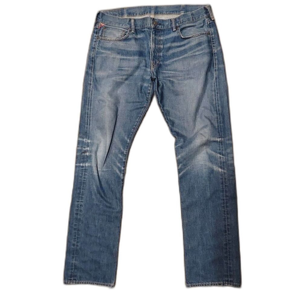Ralph Lauren Denim & Supply USA Slim Light Wash Blue Jeans Faded 38x34